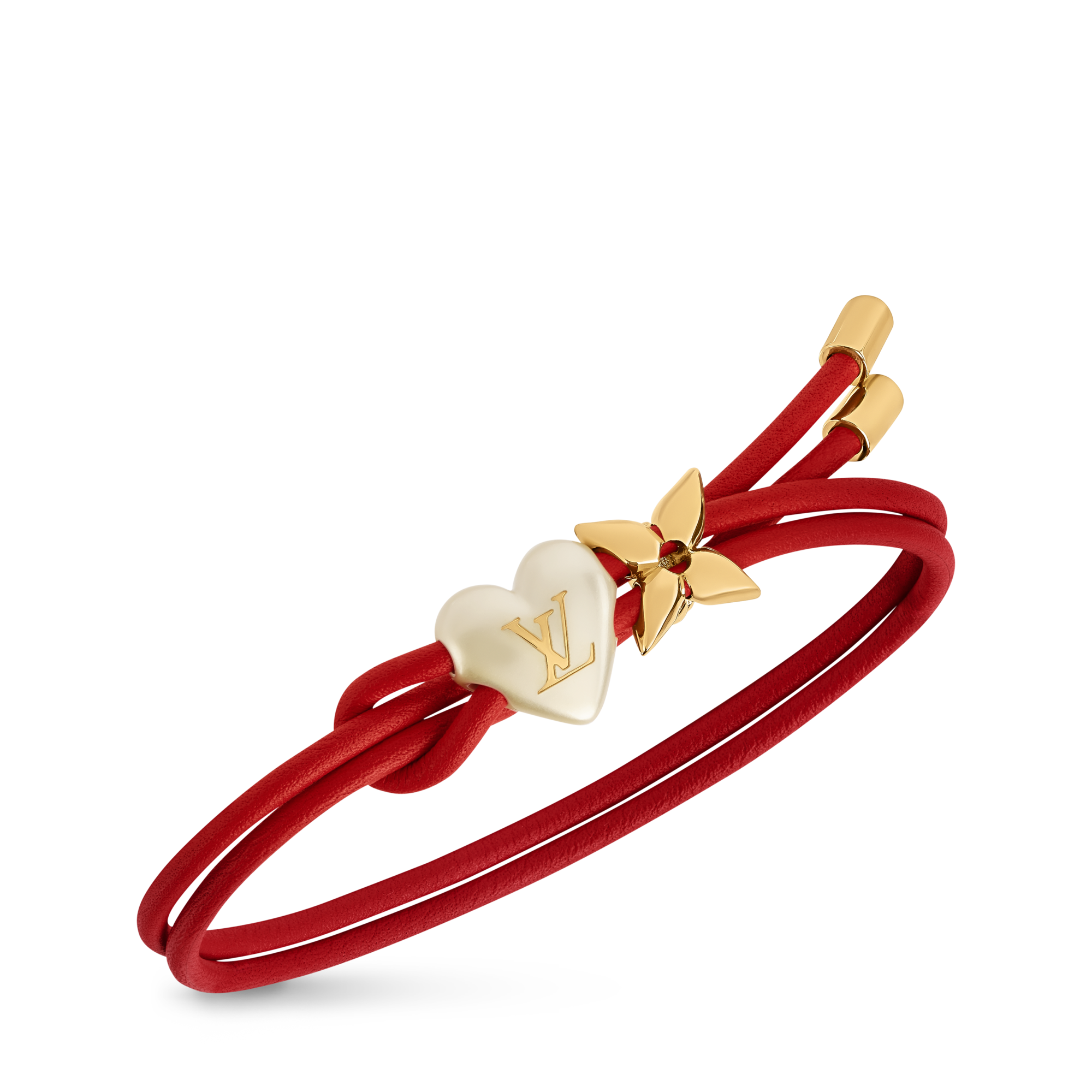 LOUIS VUITTON ハート型2色ブレスレット LV Bloom Pearl Heart Bracelet - Fashion Jewellery | LOUIS VUITTON